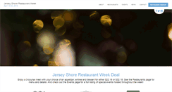 Desktop Screenshot of jerseyshorerestaurantweek.com