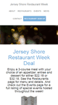 Mobile Screenshot of jerseyshorerestaurantweek.com