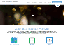 Tablet Screenshot of jerseyshorerestaurantweek.com